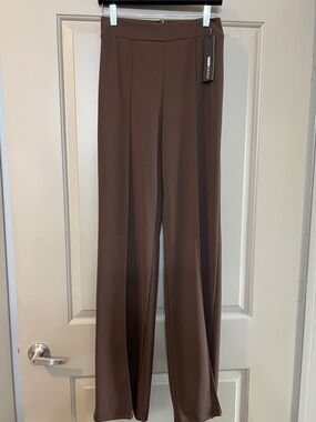 Fashion Nova Chocolate Brown Wide-Leg Pants